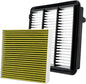 2PCS Cabin Engine Air Filter Kits Fits by Capume