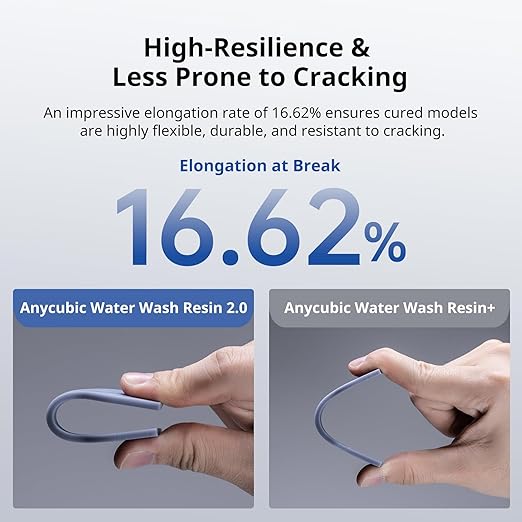 ANYCUBIC Water Washable 3D Printer Resin 2.0, 405nm High Precision 3D Resin - Image 4
