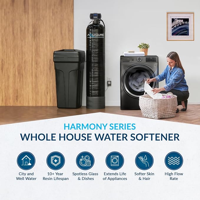 Aquasure Harmony Series 72, 000 Grains Whole House Water Softener w/High - Image 2