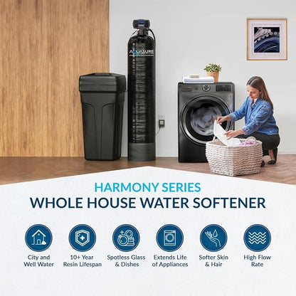 Aquasure Harmony Series 72, 000 Grains Whole House Water Softener w/High - Image 2