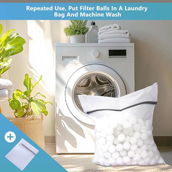 3.08 lbs Pool Filter Balls for Sand Filter Pump, Dry Filter Sand Balls - Image 6