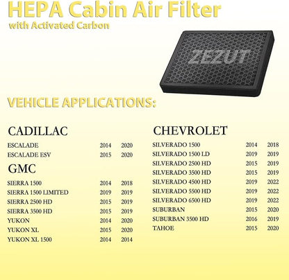 Cabin Air Filter CF11809 for 2014-202 Escalade, 2014-2018 Silverado 1500 and - Image 2