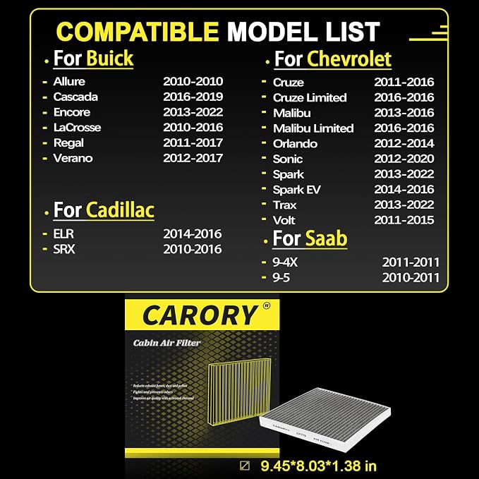 Cabin Air Filter w/Activated Carbon - Image 2
