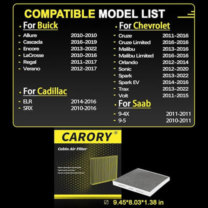 Cabin Air Filter w/Activated Carbon - Image 2