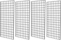NEESEEYEE Commercial Grade Gridwall Panels – Heavy Duty Grid Panel for Any Retail Display, 2’ Width x 4’ Height, 4 Gridwall Panels Per Carton (Black Finish)