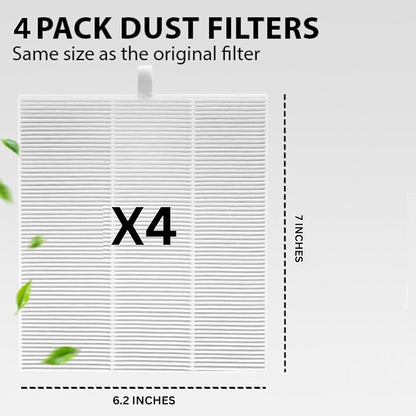 HAMARA Nail Dust Collector Replacement Filters 4 Pack – Reusable 6x7 Inch - Image 2