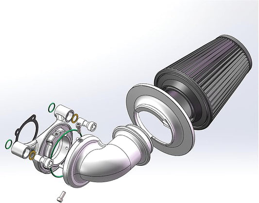 Big Sucker cone Air filter intake by ForHarleyAccessories