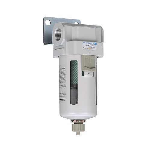 PneumaticPlus SAFM400-N04B Compressed Air Coalescing Filter, 0.1 Micron by PneumaticPlus