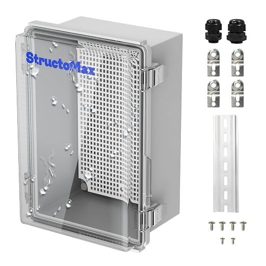 Outdoor Electrical Junction Box | IP67 Waterproof | Resistant ABS Material by StructoMax
