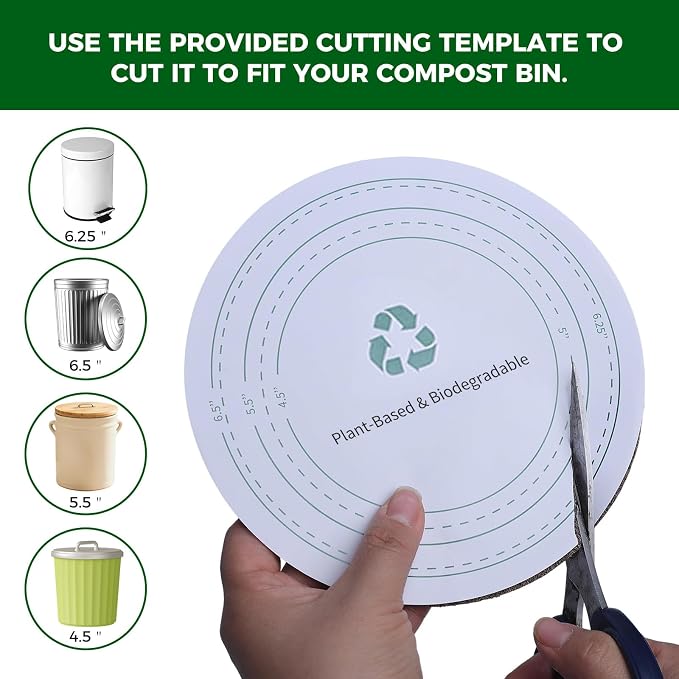 Compost Filters, 7.25 Inch | Biodegradable Coconut Fiber Charcoal Air Filters - Image 2