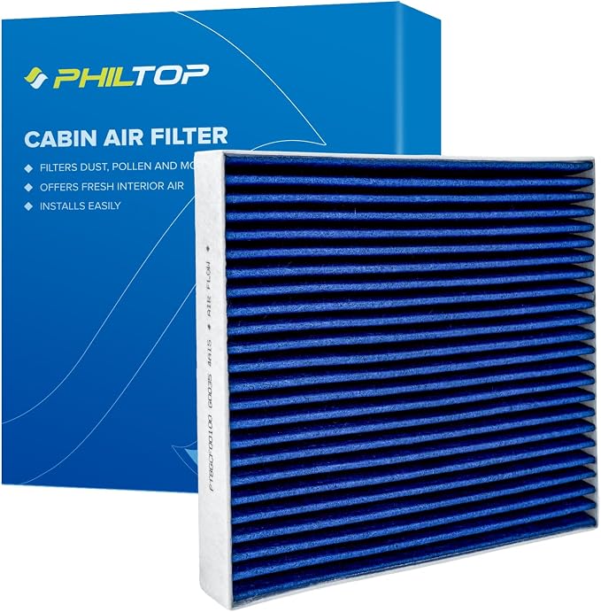 PHILTOP Premium Cabin Air Filter w/Dual Activated Carbon, Compatible by PHILTOP