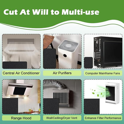 Cut to Fit Carbon Air Purifier Filter Roll, Carbon Pad Replacement - Image 4