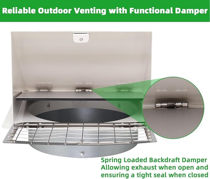 4 Inch Dryer Vent Cover Outside - Image 4