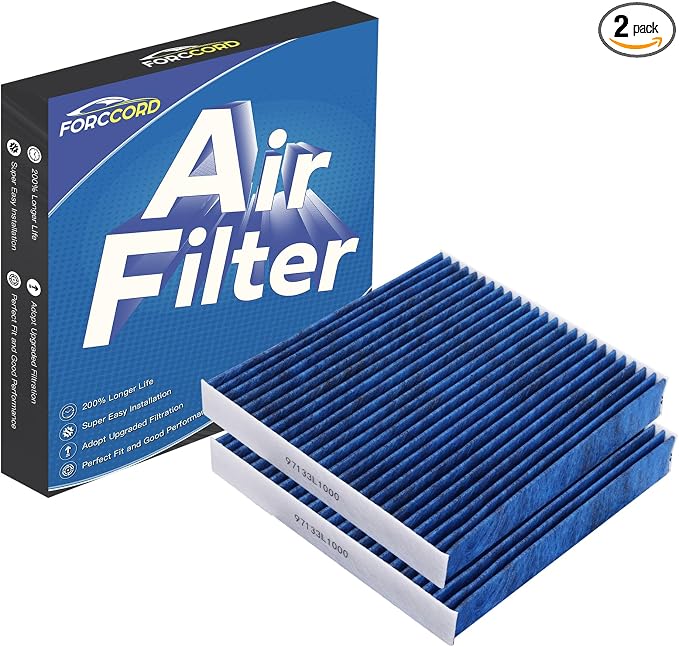 2 PACK HEPA Cabin Air Filter Fits by Forccord
