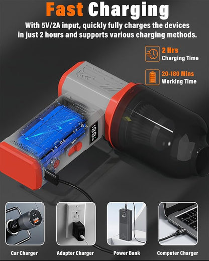 Compressed Air Duster, 130K RPM Powerful Cordless Mini Blower - Image 5