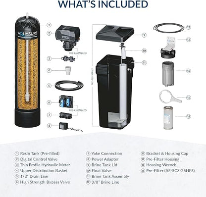 Aquasure Harmony Series 32, 000 Grains Whole House Water Softener Bundle - Image 8