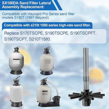 SX180DA Lateral Assembly for Hayward S180T Sand Filter, Pool Sand Filter Parts - Image 2