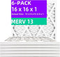 16x16x1 MERV 13 Pleated Air Filter MPR 1900 & FPR 10, Furnace Air Filters by Qingzhug