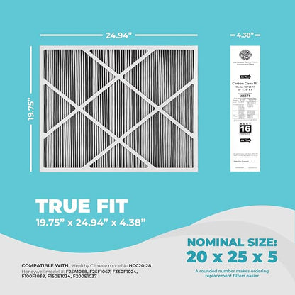 Lennox Healthy Climate Lennox X6675 20x25x5 Air Filter, Healthy Climate Carbon - Image 2