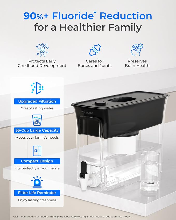 Waterdrop Large 35-Cup Water Filter Dispenser - Image 2