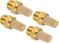 MECCANIXITY 4pcs Male Air Pneumatic Mufflers 1/8" NPT Male Sintered Bronze by MECCANIXITY