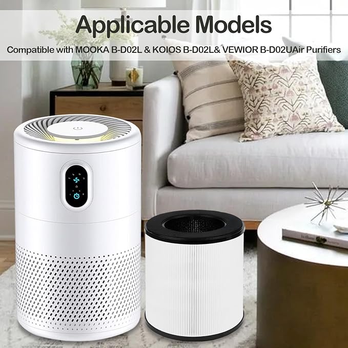 B-D02L Air Purifier Replacement Filter, Compatible - Image 4
