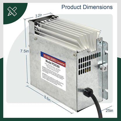 PD9380 Power Converter replacement-9300 Series Converter, 80Amp 120V to 12V RV - Image 2