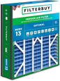 Filterbuy 20x20x5 Air Filter MERV 13 Optimal Smoke & Allergy Defense, by Filterbuy