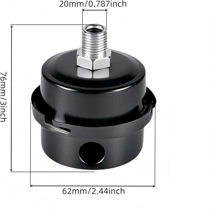 3/4"Thread Air Compressor Silencer Filter, 20mm Metal Air Compressor Intake - Image 5