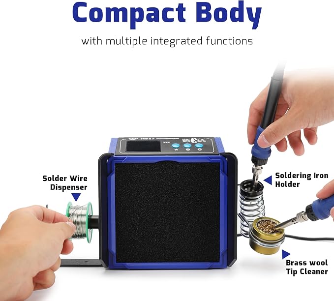 WEP 948DQ-II Double Filter Fume Extractor Soldering Iron Station 2-in-1 Solder - Image 5