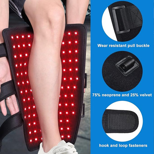 2022 New Red & Infrared Light Therapy for Leg 660nm & 850nm Near Infrared Light Wrap for Body Arm Calf Pain Relief & Muscle Recovery Home Use Deep Penetrate Therapy Device