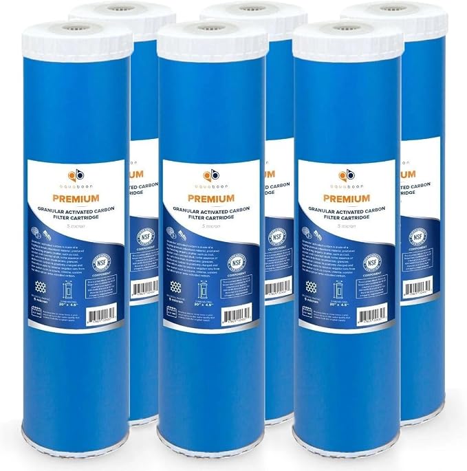 Aquaboon 5 Micron 20 x 4.5 Premium Granular Activated Carbon Water Filter by Aquaboon