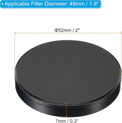 PATIKIL 49mm Lens Cap, Camera Lens Cap Cover Universal Front Metal Lens Filter - Image 2