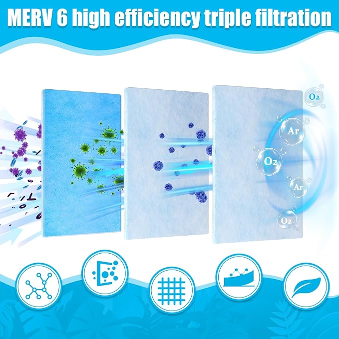 Frienda 20 x 118 Inch Merv 6 Reusable Air Vent Filter Cut to Size Electrostatic - Image 2