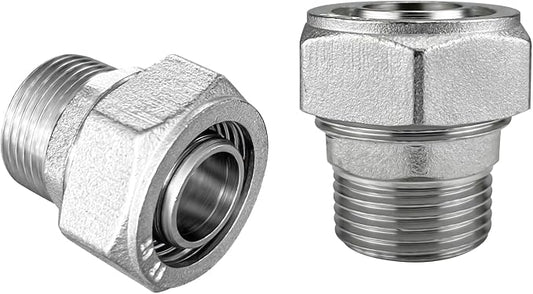 Jingzan Straight Air Piping Fitting, 3/4"Piping x 3/4"Male NPT Adapter by Jingzan