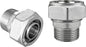 Jingzan Straight Air Piping Fitting, 3/4"Piping x 3/4"Male NPT Adapter by Jingzan