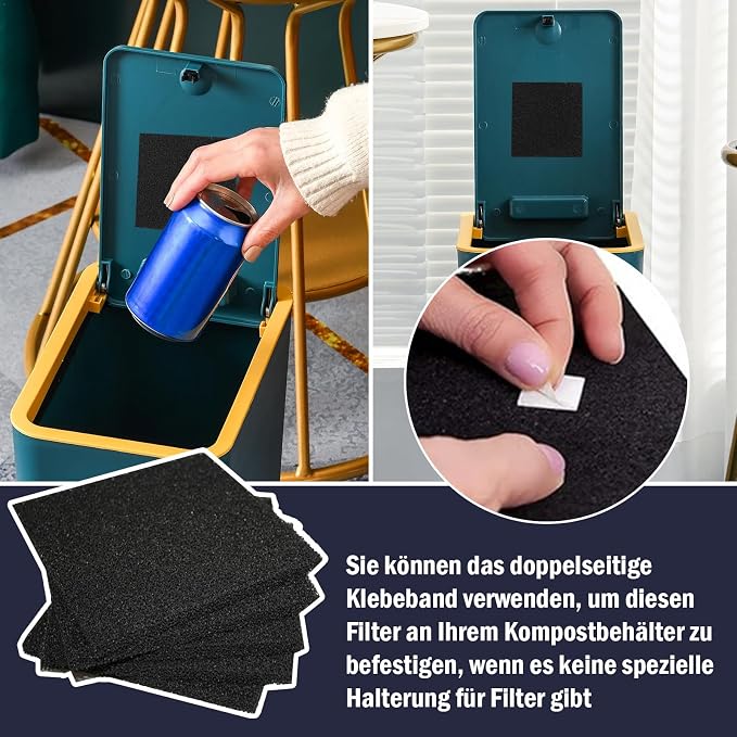 8 Pack Compost Bin Filter Activated Carbon Filter - Image 4