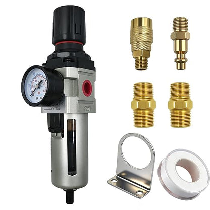 HengMinLingTong 1/2" NPT Compressed Air Filter Regulator Combo Piggyback by Unknown