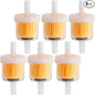 6PCS 1/4 Inch Gas Inline Fuel Filters, by MEAJOO