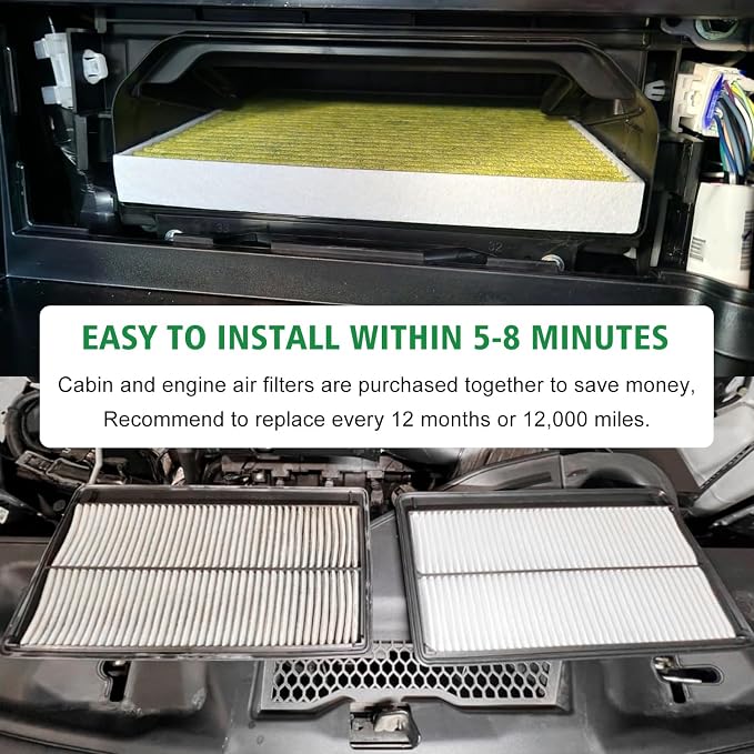 2PCS Cabin Engine Air Filter JM802 JM726A Kits Fits - Image 3