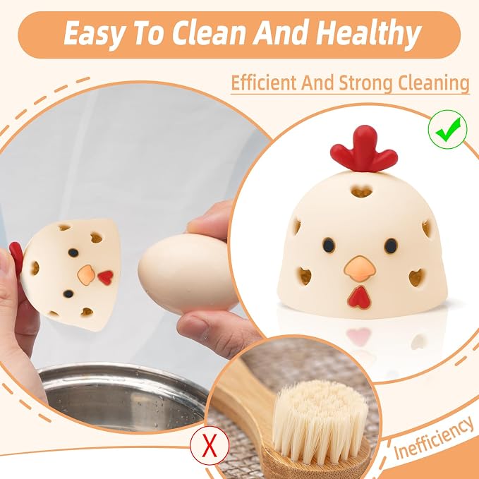 Silicone Egg Brush Cleaner, Egg Cleaner - Image 5