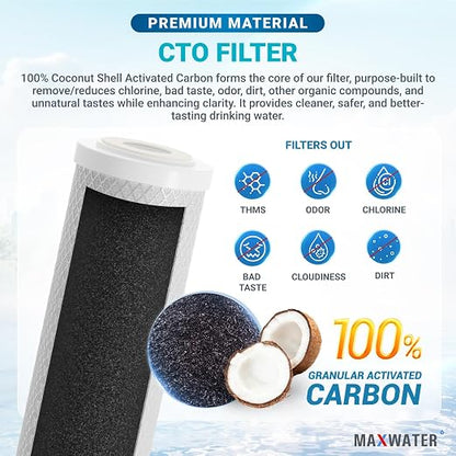 Max Water 2 Stage Whole House 10 inch, Standard Water Filtration System - Image 3