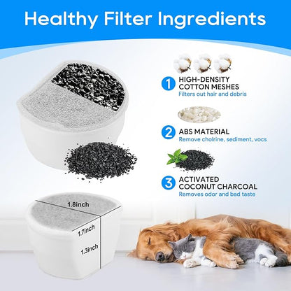 Replacement Carbon Filters for Drinkwell, Cat Water Fountain Filter, Dog Pet - Image 3