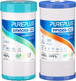 PUREPLUS 5 Micron 4.5"x 10" Whole House Water Filter Combo Kit by PUREPLUS