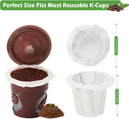 Aussen Disposable Coffee Paper Filters Replacement Kerig Filter Fit All Keurig - Image 3