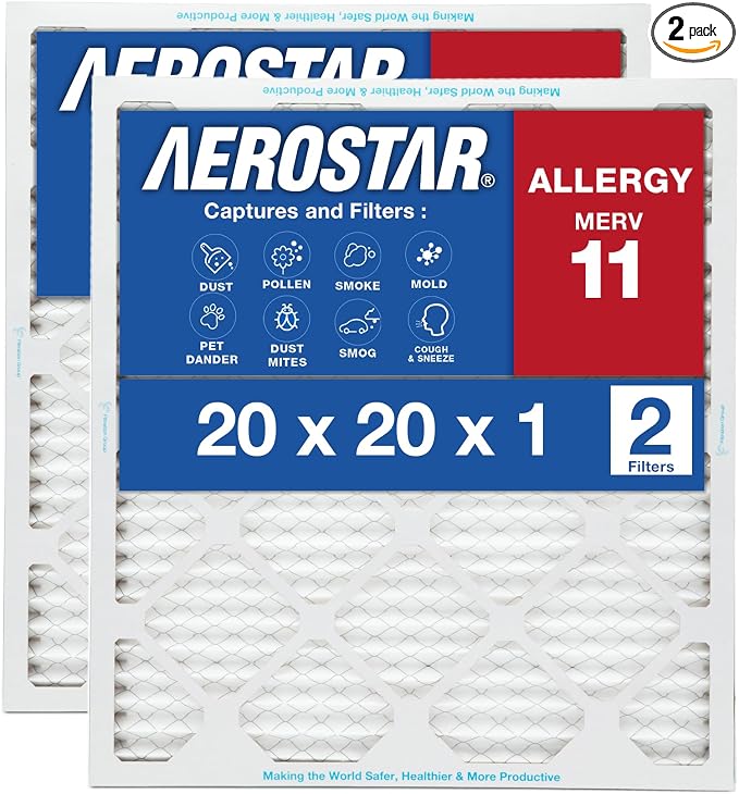 20x20x1 AC and Furnace Air Filter by Aerostar by AirFiltersDelivered