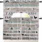 Farmhouse Swag Kitchen Curtains Valance and Tier Set, Rod Pocket Short Curtain by Unknown