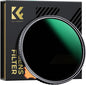 K&F CONCEPT 49mm Black Diffusion Mist 1/4 Effect & Variable ND2-400 Neutral by KFCONCEPT