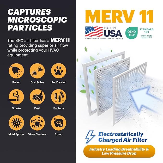 BNX TruFilter 20x30x1 Air Filter MERV 11 - Image 3