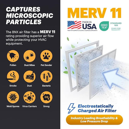 BNX TruFilter 20x30x1 Air Filter MERV 11 - Image 3